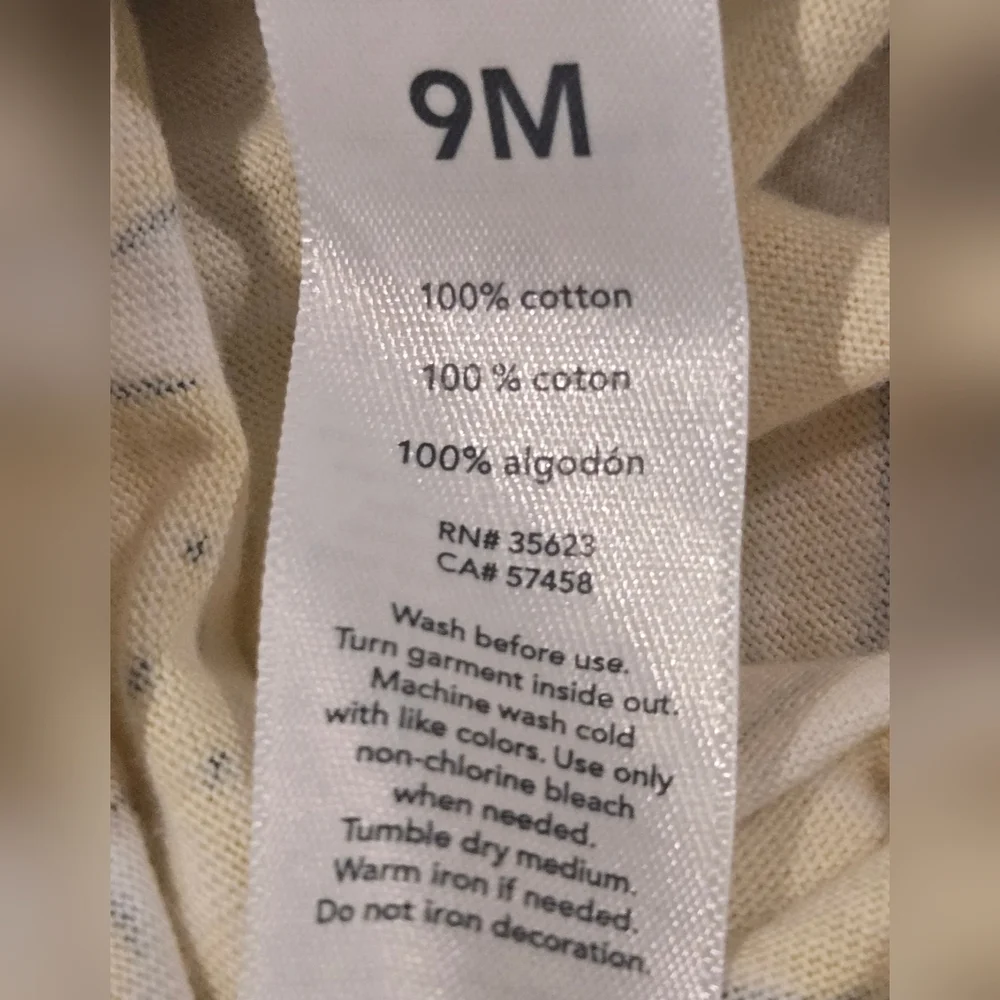 NWOT Carters Lemon Print Baby Romper